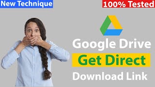 How to Create Direct Download Link From Google Drive  Convert g drive share link into download link [upl. by Charlotte]