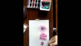 Loose Watercolor Flower Tutorial using Escoda Versatil [upl. by Kurman]