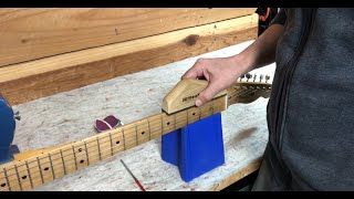 Tutorial  How to Roll Sharp Fret Ends and Fix Fret Sprout [upl. by Harrus907]