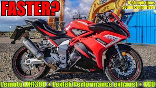 FASTER Lexmoto LXR380  Performance Exhaust  ECU [upl. by Etteniotna562]