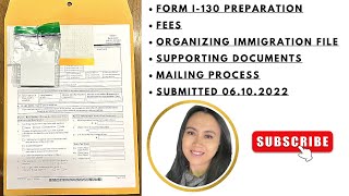 ORGANIZING IMMIGRATION FILE I130 APPLICATION IN USA before submission  Family Based Petition Child [upl. by Halyhs]