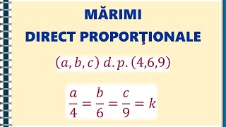 Marimi direct proportionale [upl. by Ruyam]