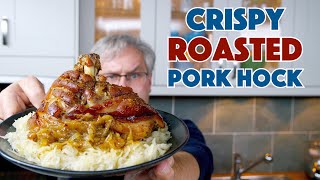 🏆 Roast PORK HOCK With CRISPY Skin Schweinshaxe Recipe [upl. by Lontson]