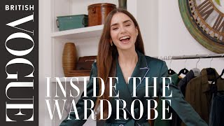 Lily Collins Inside The Wardrobe  Episode 14  British Vogue [upl. by Olsson453]