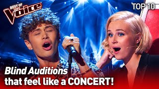 They turned their Blind Audition into a CONCERT on The Voice  TOP 10 [upl. by Nerol514]