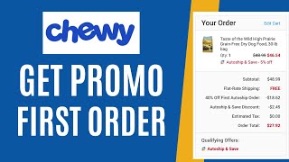 How to get promo code for chewy first order [upl. by Einna]