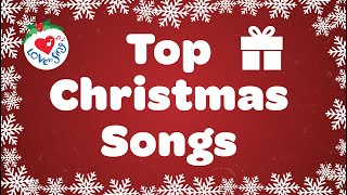 Top Christmas Songs Playlist with Lyrics 30 Minutes [upl. by Karilynn]