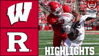 Wisconsin Badgers vs Rutgers Scarlet Knights  Full Game Highlights  ESPN College Football [upl. by Yendahc]