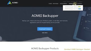 How to Download free AOMEI Backupper for Windows PCs and Servers [upl. by Anirtek]