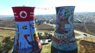 Wanangwe Bungee jumping 100m Orlando Towers Soweto bungee [upl. by Rolecnahc]