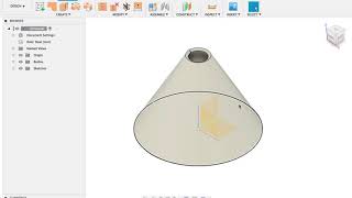 Fusion360 quick How to unfold metal sheet cone [upl. by Gentry]