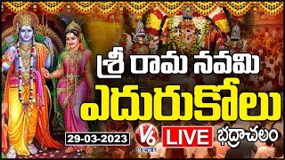 LIVE  Sri Rama Navami Edurukolu At Bhadrachalam Temple  V6 News [upl. by Anyr]