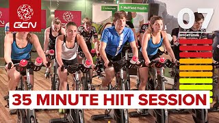 HIIT  35 Minute Cycle Training Workout  Hill Training [upl. by Nnylatsyrk]