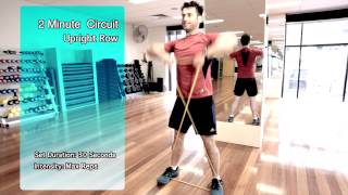 Home Fat Loss Workout 10  2 Minute Resistance Band Workout [upl. by Esinart9]