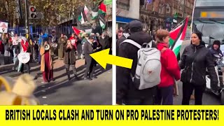 BRITISH Locals Turn On Pro Palestine ROAD BLOCKERS In Fiery Exchange [upl. by Oby]