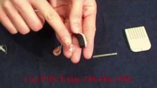 How To Change A Hearing Aid Wax Guard Filter [upl. by Yssim823]