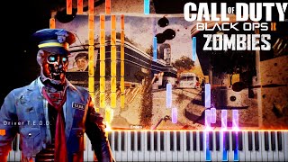 CoD Black Ops 2 Zombies Tranzit Loading Screen Song Lovesong for a Deadman  Piano Synthesia [upl. by William]