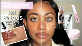 GLOSSIER on PorousTextured skin FULL FACE REVIEW [upl. by Anahsar]