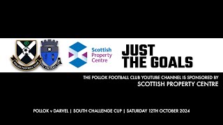 Pollok v Darvel  12th October 2024  Goals and Penalty Shootout [upl. by Nirot]