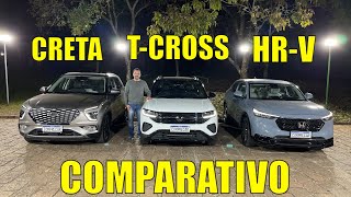 Volkswagen TCross 2025 x Honda HRV x Hyundai Creta [upl. by Htebazileyram965]