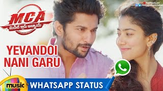 Nani MCA Telugu Movie FIRST LOOK TEASER  Sai Pallavi  Dil Raju  Sriram Venu  Telugu Cinema [upl. by Tiloine16]