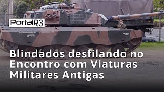 Blindados desfilando no Encontro Brasileiro de Preservadores de Viaturas Militares Antigas 2024 [upl. by Ullman]