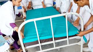 Close Bed Making ProcedureFor All Medical Studentsmedicalprocedures bedmaking hospital ADmaam [upl. by Lebatsirhc]