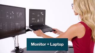 Monitor Arm  Laptop Stand  Vari Formerly VariDesk [upl. by Bywaters893]