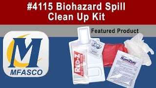 4115 Biohazard Spill Clean Up Kit [upl. by Bluma]