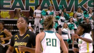 UNCW WBB Highlights vs Towson Jan 27 2017 [upl. by Airemat727]