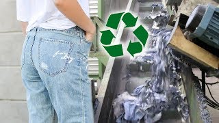 How Old Clothes Can Become New Clothes  Textile Recycling ♻️ [upl. by Aicirtap480]