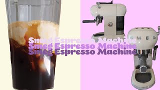 how to make coffee with the smeg espresso machine ☕️✨ [upl. by Adiaz]