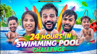 24 Hours in Swimming Pool Challenge  Lokesh Bhardwaj  Tejasvi Bachani  Aashish Bhardwaj [upl. by Erodroeht392]