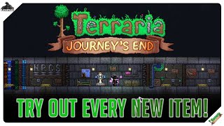 Terraria 14  How to try out every new item yourself Builders Workshop Map [upl. by Marius]