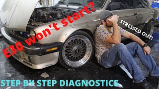 BMW E30 wont start Stepbystep guide to diagnosing an E30 no fuelno spark issue [upl. by Spense]