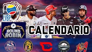 Calendario Round Robin Liga Venezolana de Béisbol Profesional temporada 2024 [upl. by Smail835]