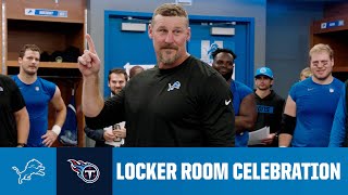 Lions vs Titans postgame locker room celebration [upl. by Gahan]