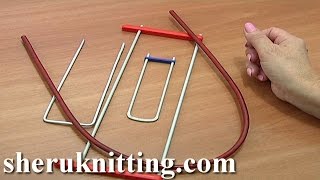 Hairpin Lace Crochet Tools Tutorial 1 Hairpin Lace Loom Bent Fork Staple Prongs Frame Bent Hairpin [upl. by Jaycee]