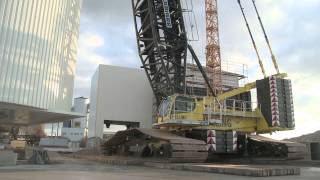 Liebherr  LR 16002 assembly of a Mixing Tower [upl. by Acirea]