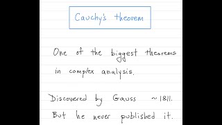 Complex analysis Cauchys theorem [upl. by Aititel]