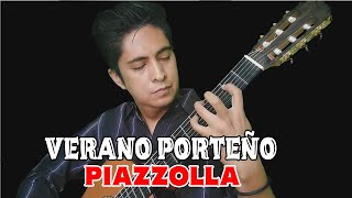 Verano Porteño  Piazzolla Guitar [upl. by Ellehciram]