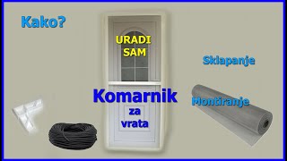 Komarnik za vrata uradi sam  ALU profil [upl. by Zarger]