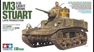 Building the new Tamiya 135 M3 Stuart brand new kit [upl. by Theodore]