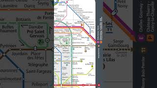 Mise à jour du plan du métro parisien janvier 2023  En passant [upl. by Selig346]