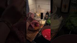 Homemade meatballs  sauce cooking shorts beef fyp foryou food [upl. by Ardnued]