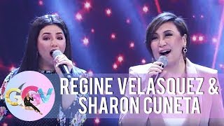 Regine Velasquez and Sharon Cuneta perform together  GGV [upl. by Ettenig]