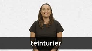 How to pronounce TEINTURIER in French [upl. by Yellat]