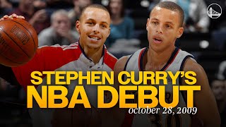 Warriors Access  Stephen Currys FIRST NBA Game [upl. by Otes]