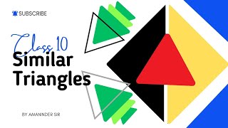 Similar Triangles  Class 10  Ncert  New Syllabus [upl. by Miharba]