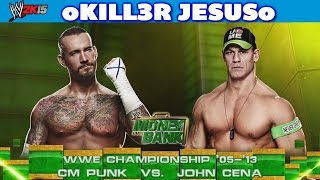 CM Punk vs John Cena WWE Money in the Bank 2011 I WWE 2K15 PS4  XBOX ONE [upl. by Arahs612]